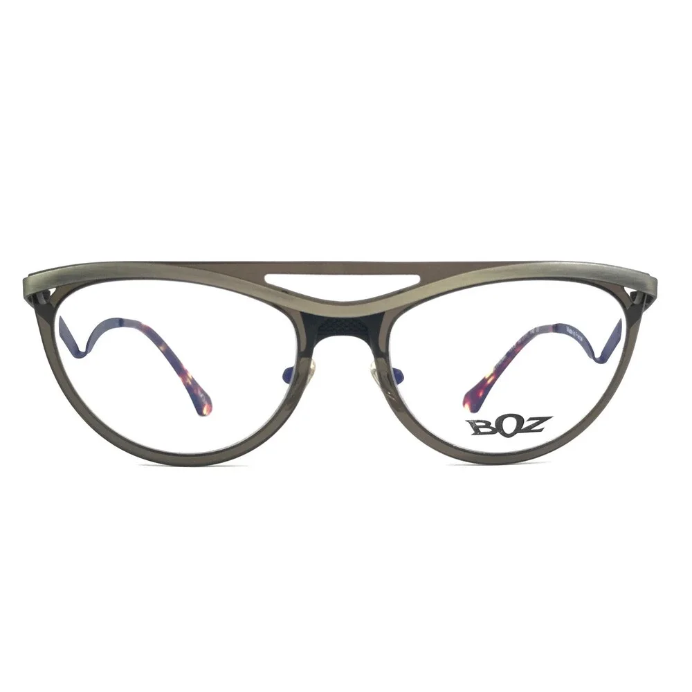 BOZ Eyeglasses Frames EXTREME 1313 Mask Brown Neutral Brushed Silver 53-17-140